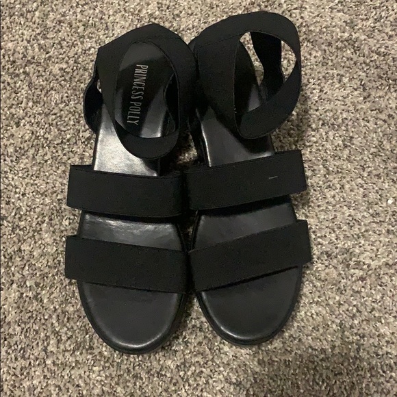 Princess Polly Shoes | Princess Polly Black Platform Sandals | Poshmark
